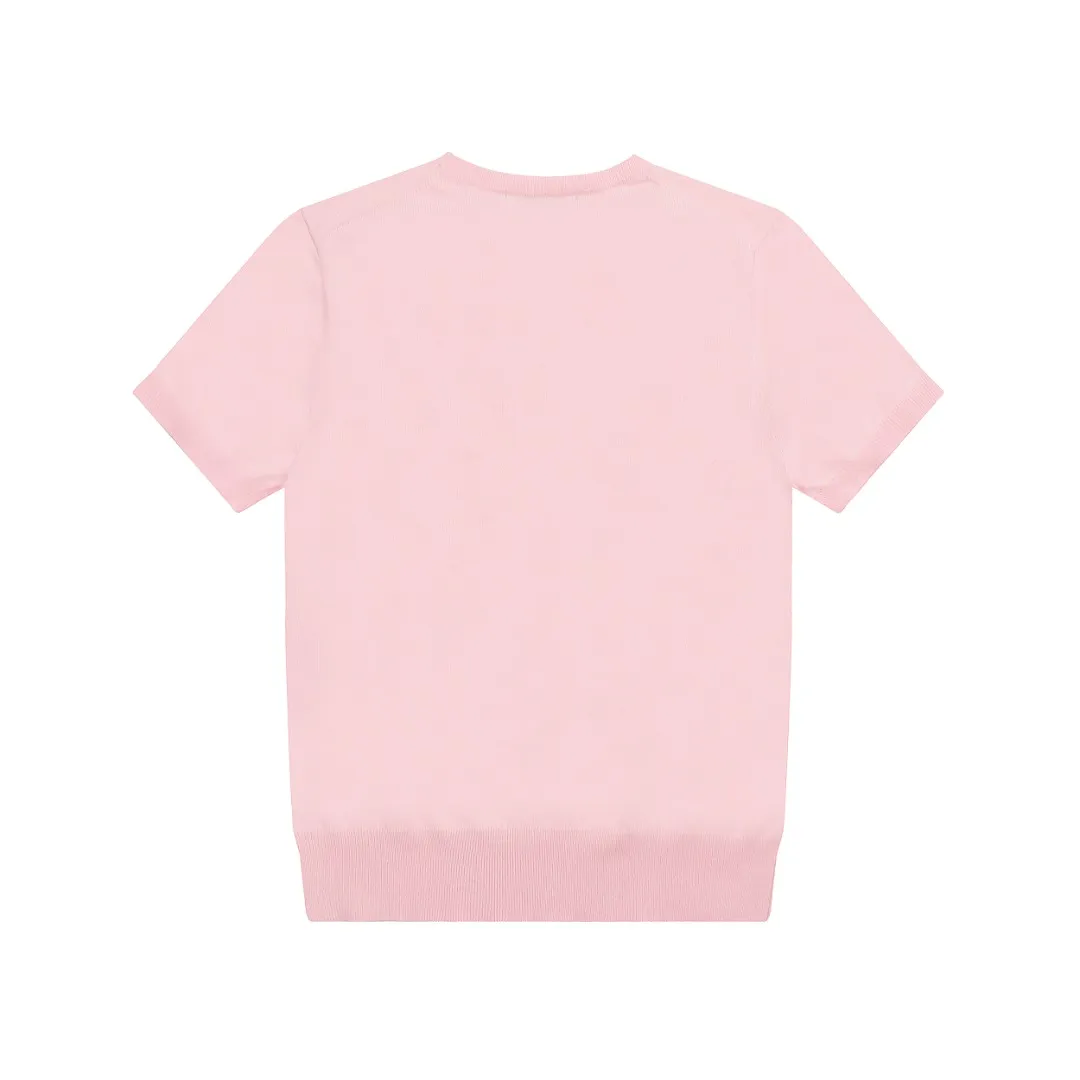 🅿️156 "Top quality" Style number: DS008# (not off the shelves all year round) [Ralph Lauren round neck solid color pony embroidered logo knitted short sleeves] ✅Ralph Lauren classic basic versatile knitted short sleeves for all seasons ✅Main supplier platform live broadcast Wholesale entity Replenish if out of stock Not off the shelf ✅ZP quality 1:1 version Scan the code to enter the GF website Counter quality ✅Detailed quality is the only one in Guangzhou Imported quality cotton yarn, focusing on high-end, cost-effective, good quality needless to say ✅The version is restored to the original version, loose, comfortable and stress-free, simple is high-end, classic is timeless ✅The upper body is simple and easy to match, a must-have for goddess ootd. Good-looking clothes are never picky. A must-have in the goddess' wardrobe. Size: S-XL Color: Army green, off-white, black, light pink, khaki, navy, light blue, mint green